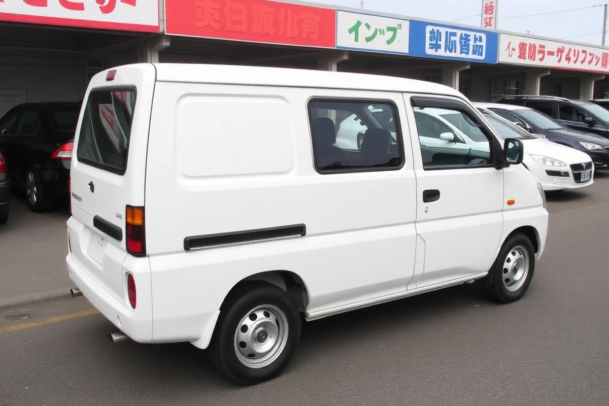 Kei van parked in a Hawaiʻi carport