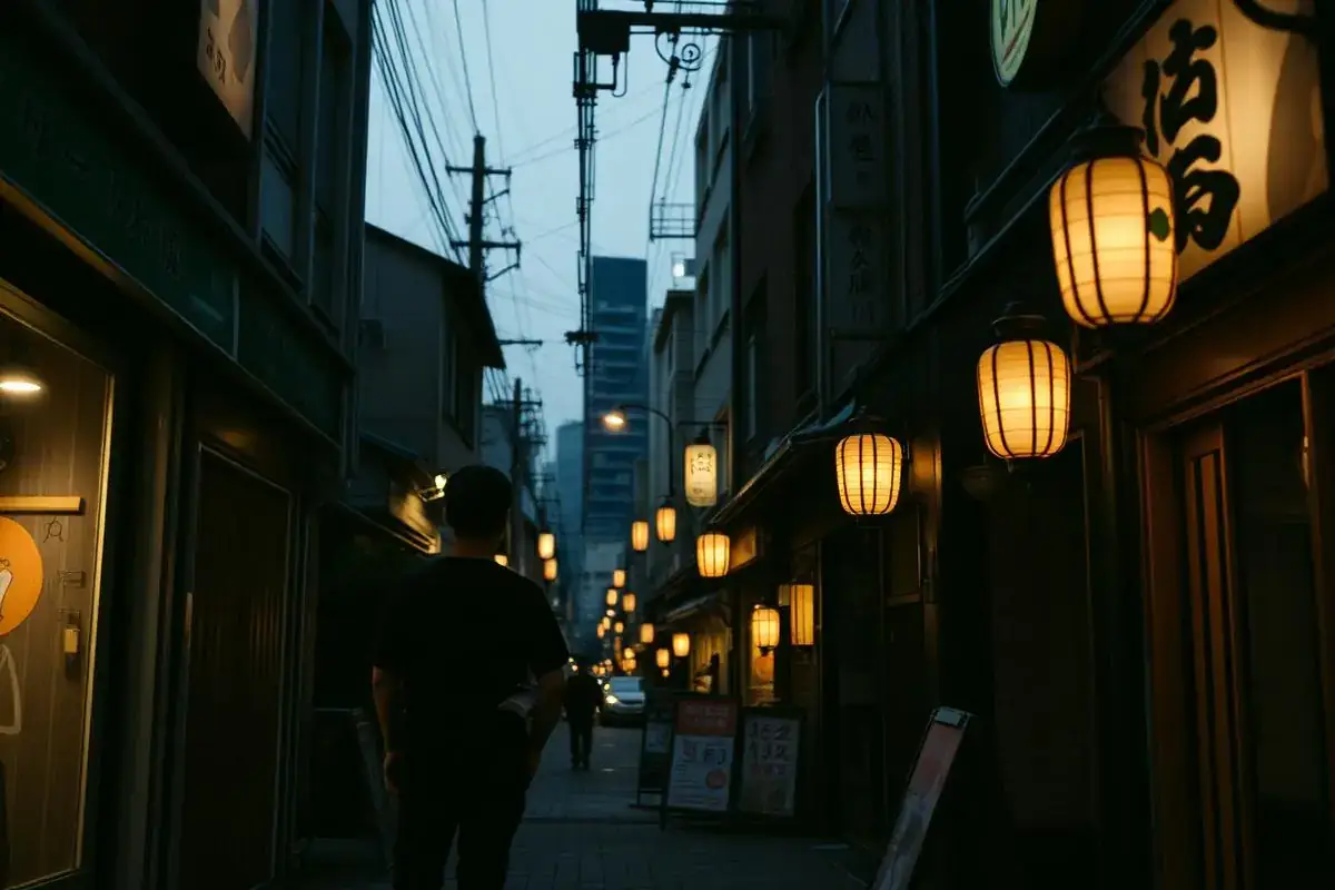 Evening street in Nagoya, Japan, where the team is based